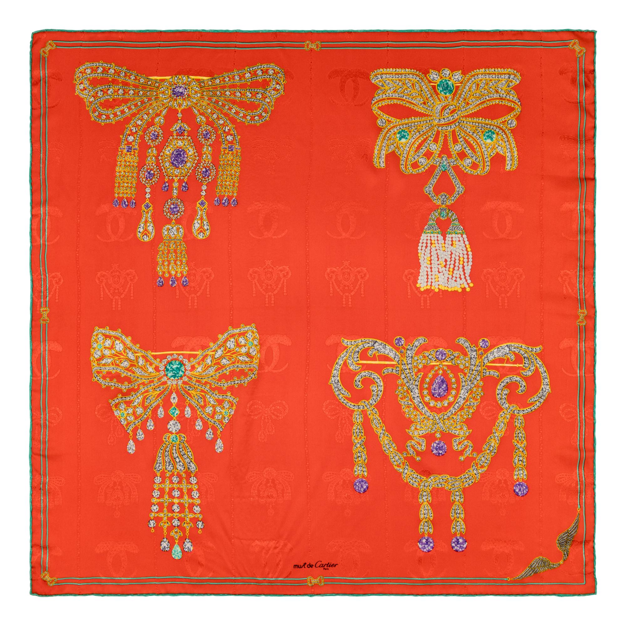 Cartier, Four Silk Scarves