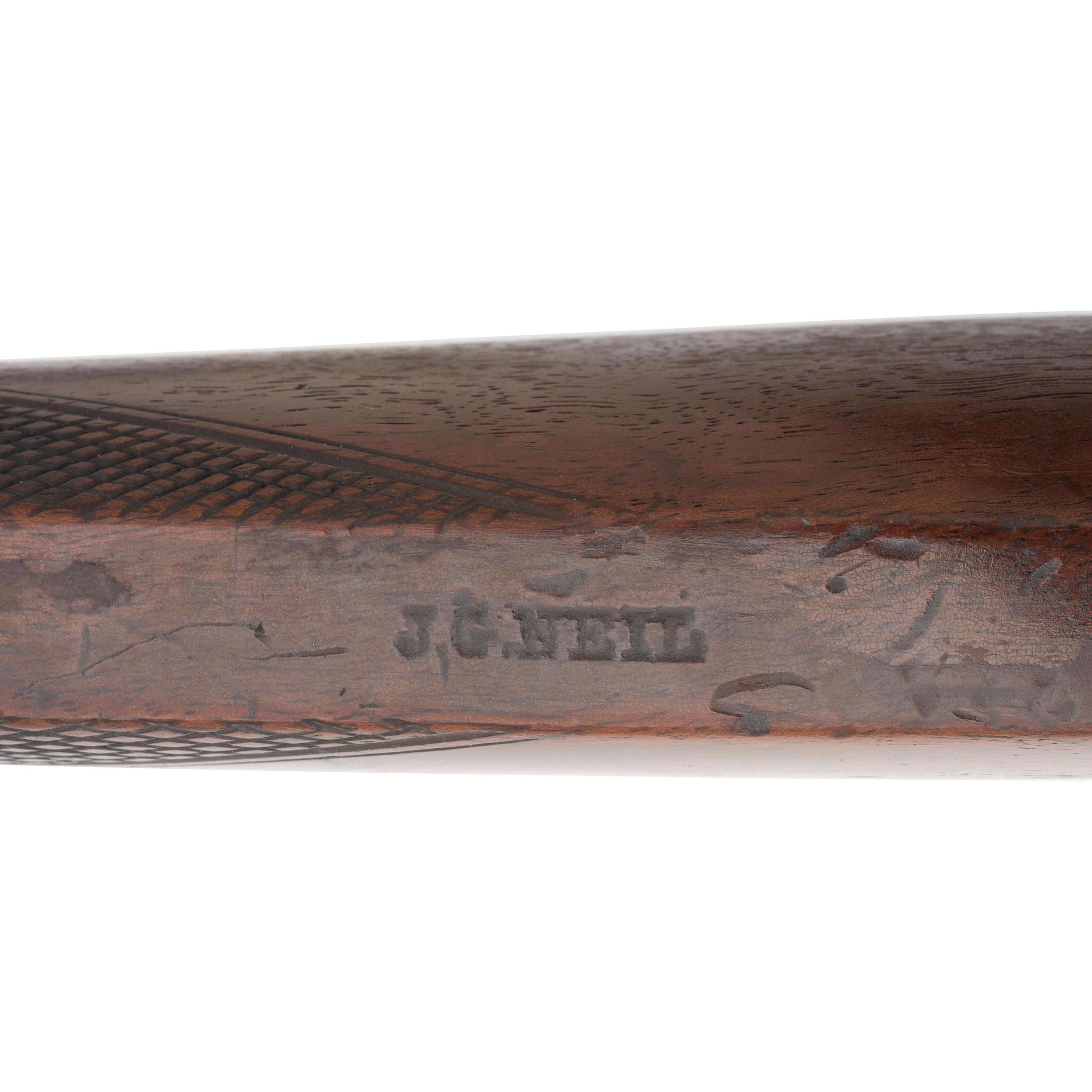 W Baker of Port Gibson, MS Marked Antebellum Half Stock Percussion Plains Style Rifle