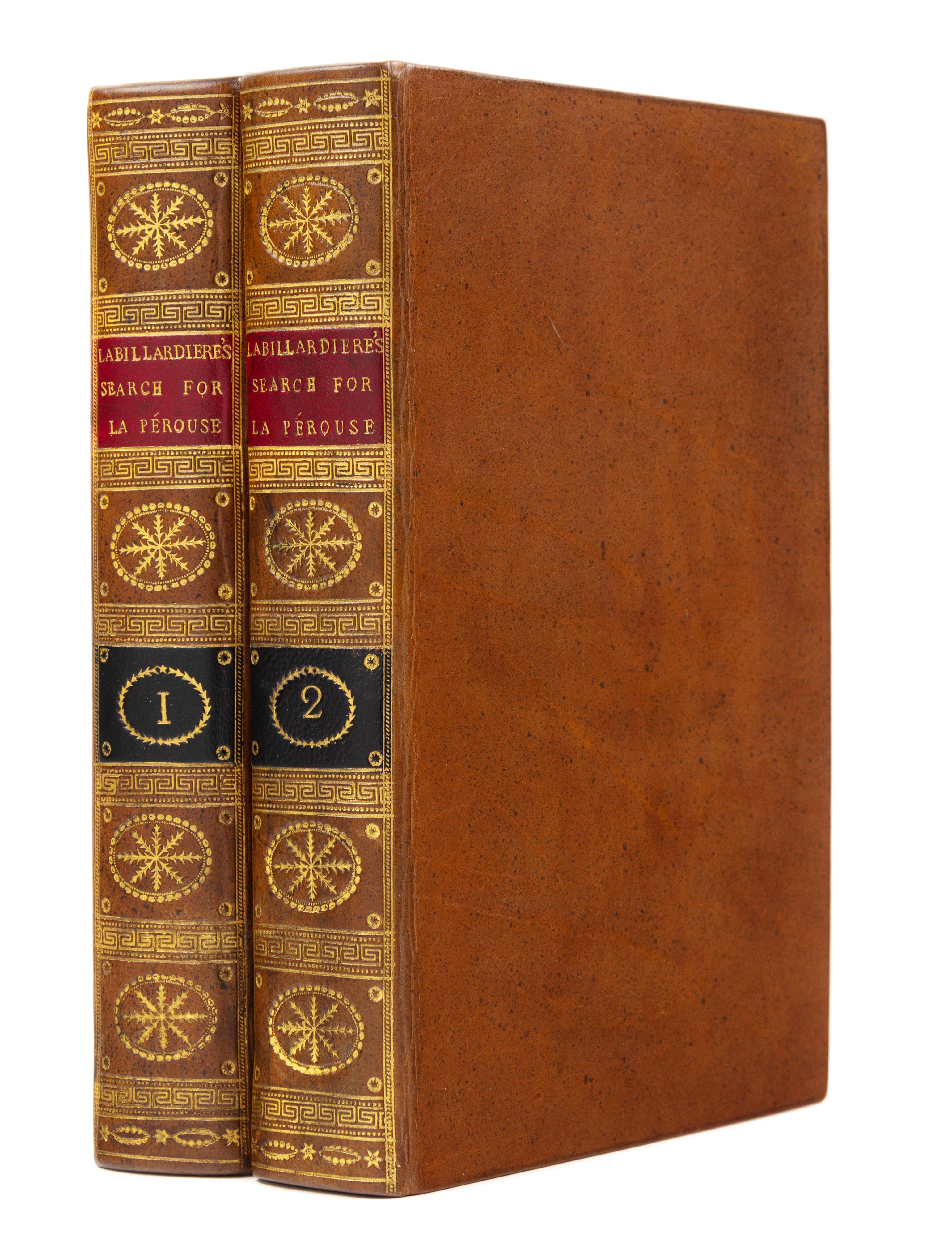 LABILLARDIERE, Jacques Julien Houton de (1755-1834). Voyage in search of La Perouse. London, 1800. FIRST ENGLISH OCTAVO EDITION.