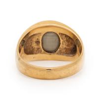 CAT'S EYE CHRYSOBERYL AND YELLOW GOLD RING