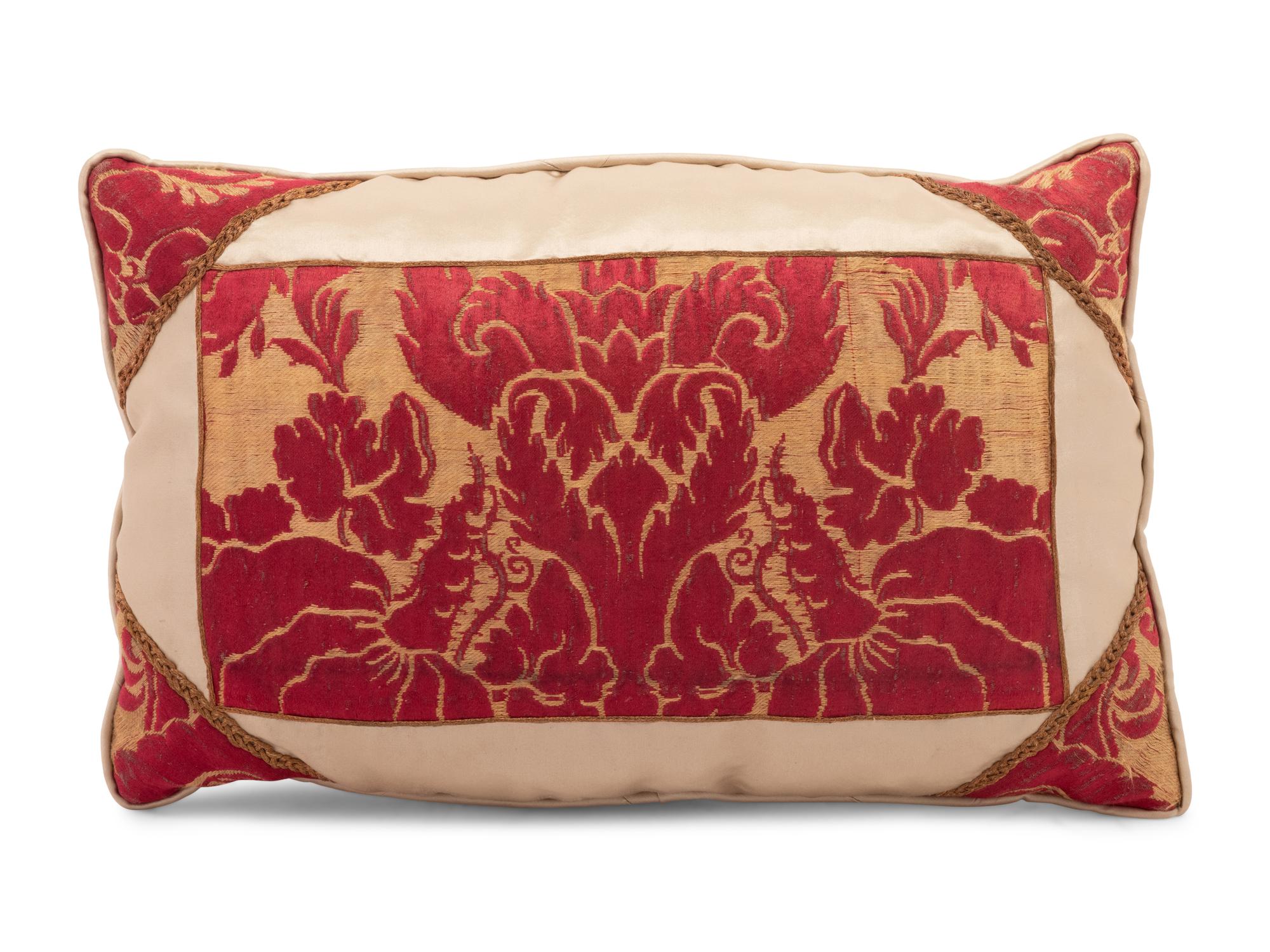 A Pair of Continental Velvet Pillows