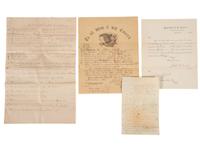 [CIVIL WAR]. Smith family archive, incl. war-date letters of William N. Smith (1842-1867), Co. H, 36th Massachusetts Infantry and cased image of Smith in Civil War uniform.