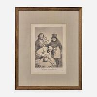 Francisco Goya (Spanish, 1746–1828) Porque Esconderlos from 'Los Caprichos' (Plate 30); together with three Companion Pieces from 'Los Caprichos'