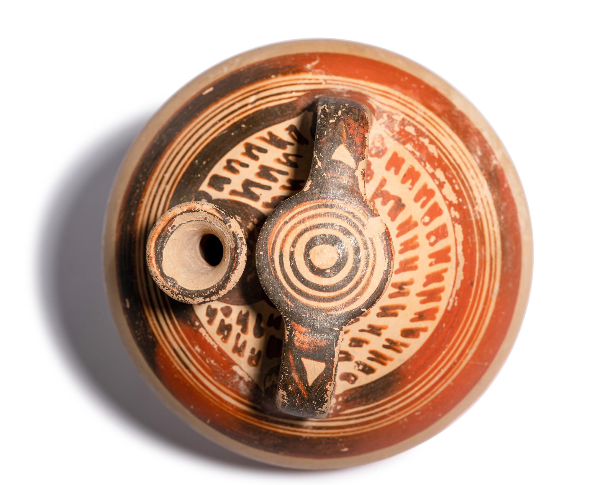 A Mycenaean Pottery Stirrup Jar