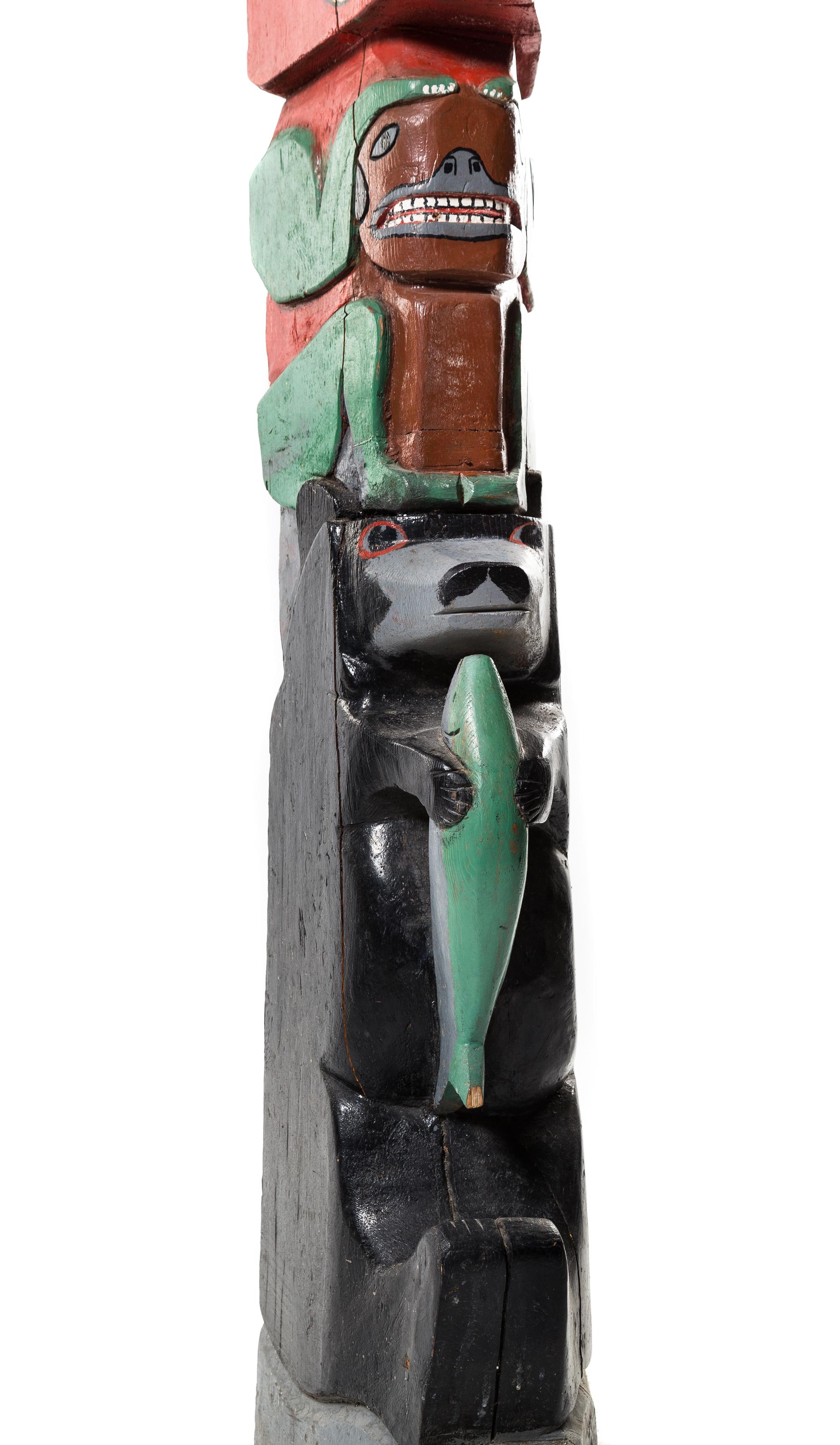 Anonymous, Late 20th Century, An Ottawa Indian Folk Art Totem