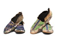 Sioux Beaded Hide Moccasins