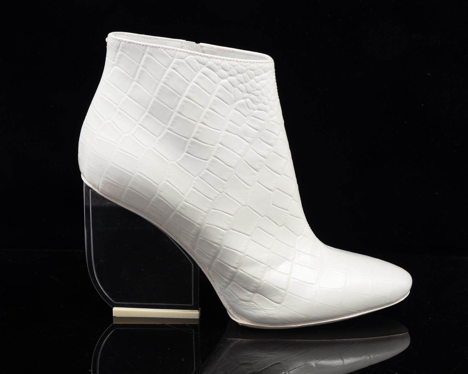 Maison Margiela Alligator Embossed Leather Boots, 2000s