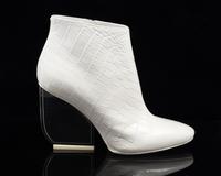 Maison Margiela Alligator Embossed Leather Boots, 2000s