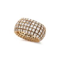 YELLOW GOLD AND DIAMOND BAND