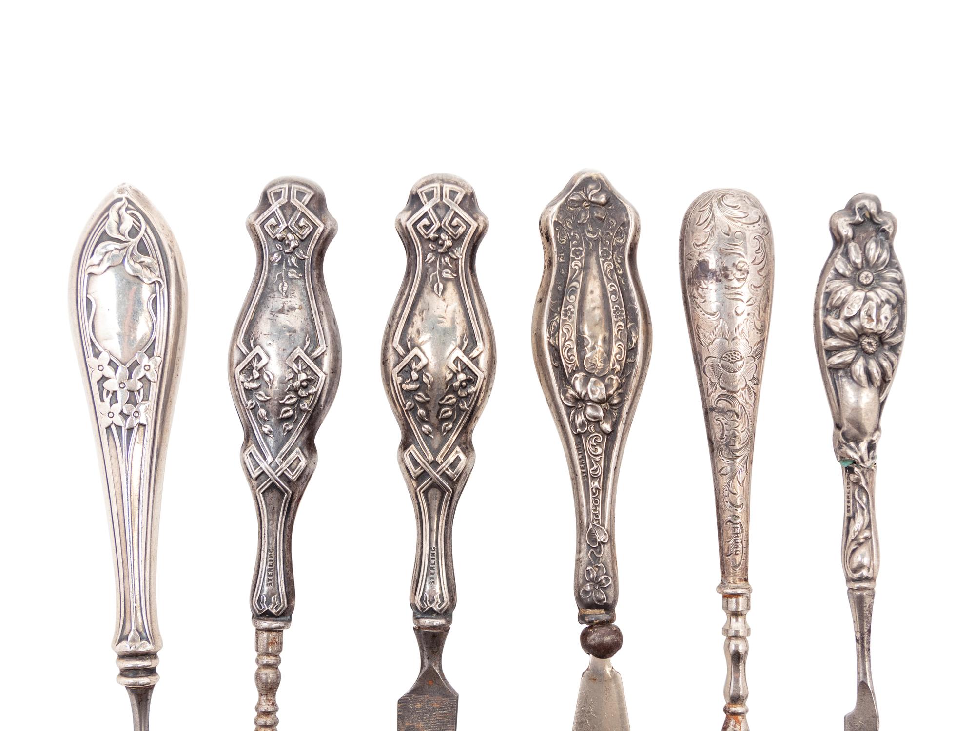 A Group of Sixteen American and Mexican Silver Table Articles