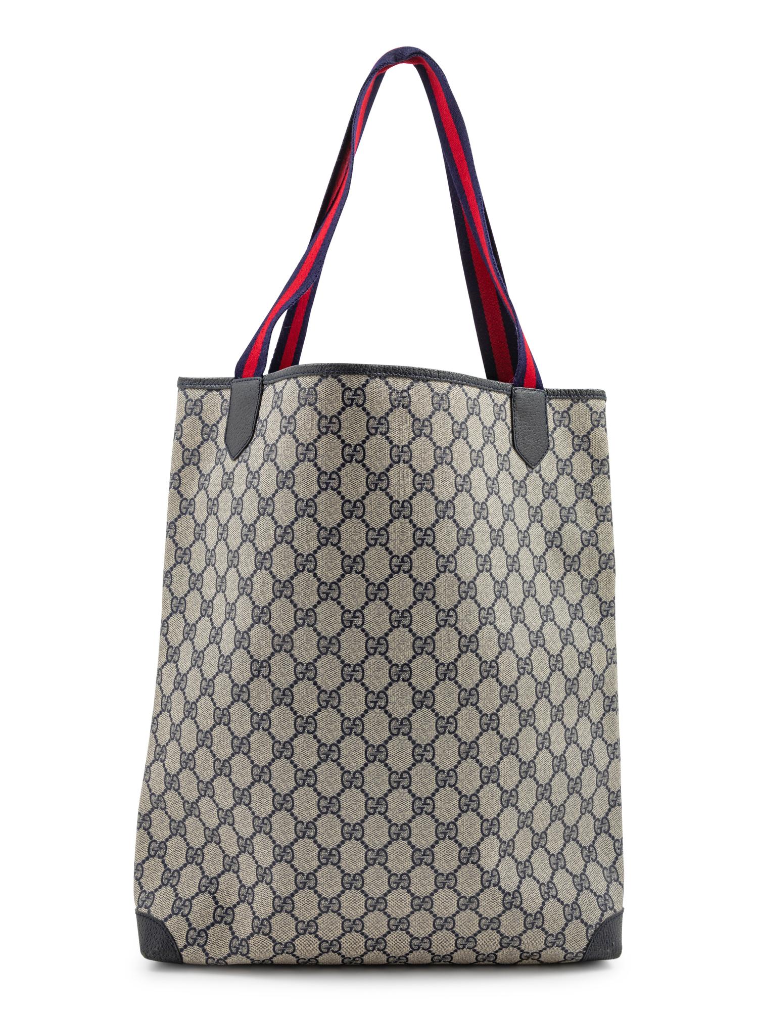 Gucci Vintage Canvas Flat Tote, 1980-90s