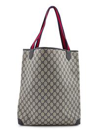 Gucci Vintage Canvas Flat Tote, 1980-90s
