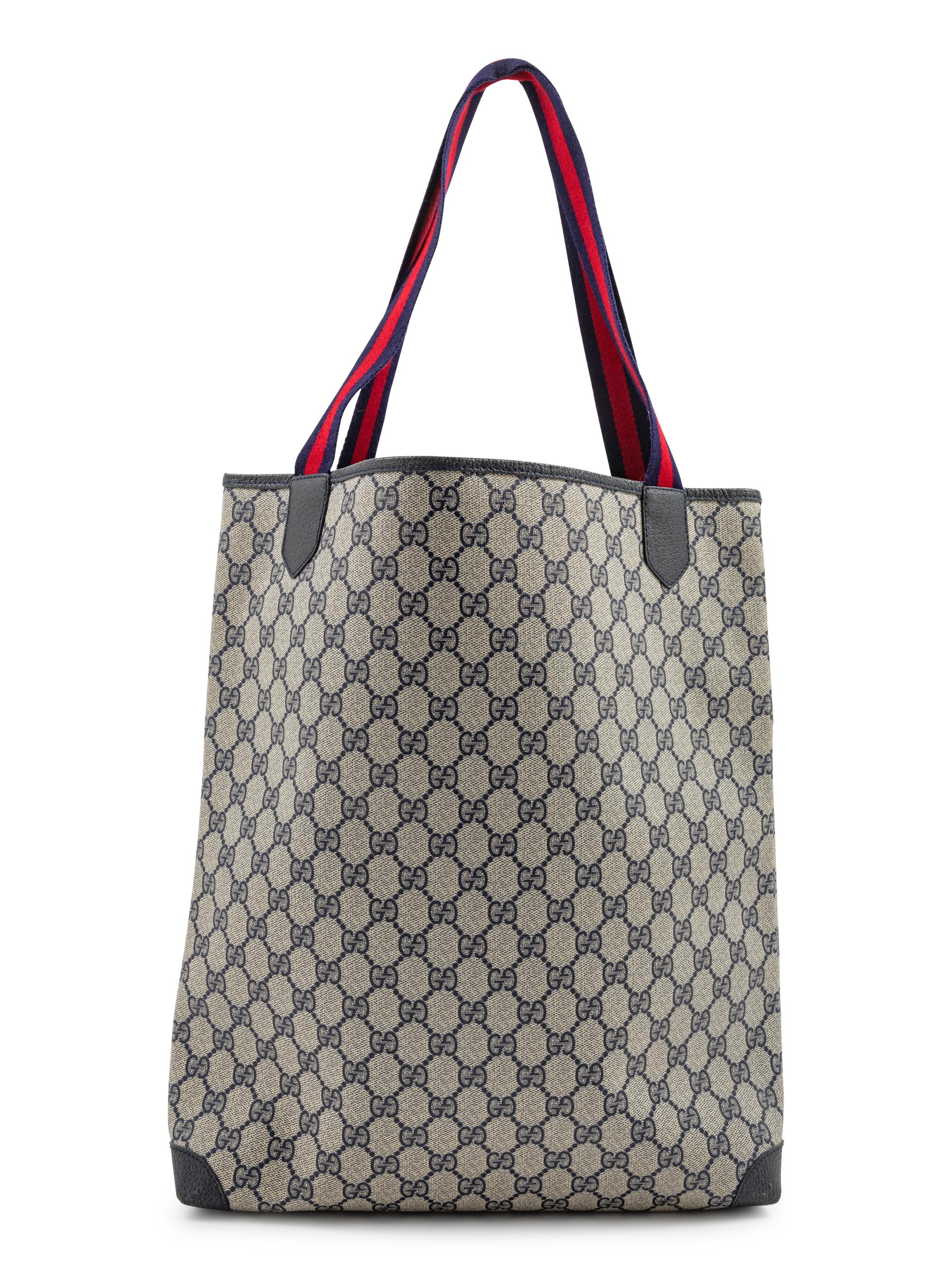 Gucci Vintage Canvas Flat Tote, 1980-90s