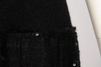 Chanel Black Sequined Dress, Belt, and Scarf, Autumn 2004