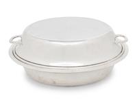 An American Silver Divided Entree Dish and Cover