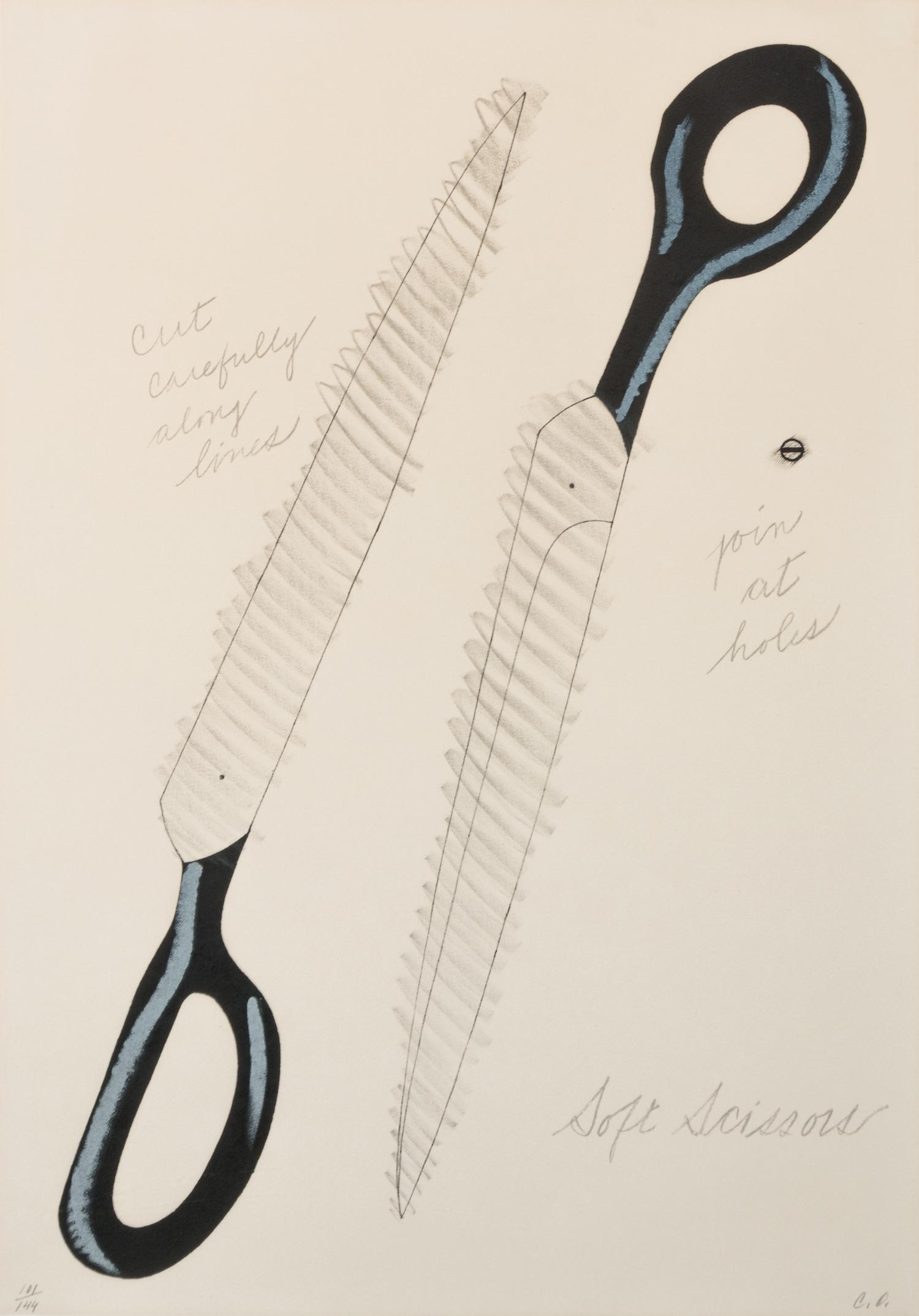 A pair of prints ( Scissors Cut Out; Scissors as Monument from The National Collection of Fine Arts Portfolio )