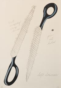 A pair of prints ( Scissors Cut Out; Scissors as Monument from The National Collection of Fine Arts Portfolio )