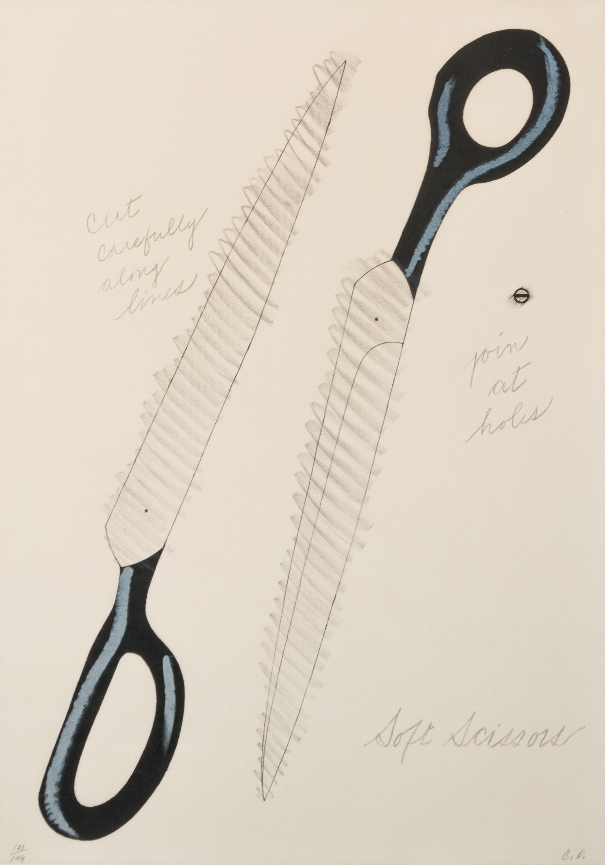 A pair of prints ( Scissors Cut Out; Scissors as Monument from The National Collection of Fine Arts Portfolio )