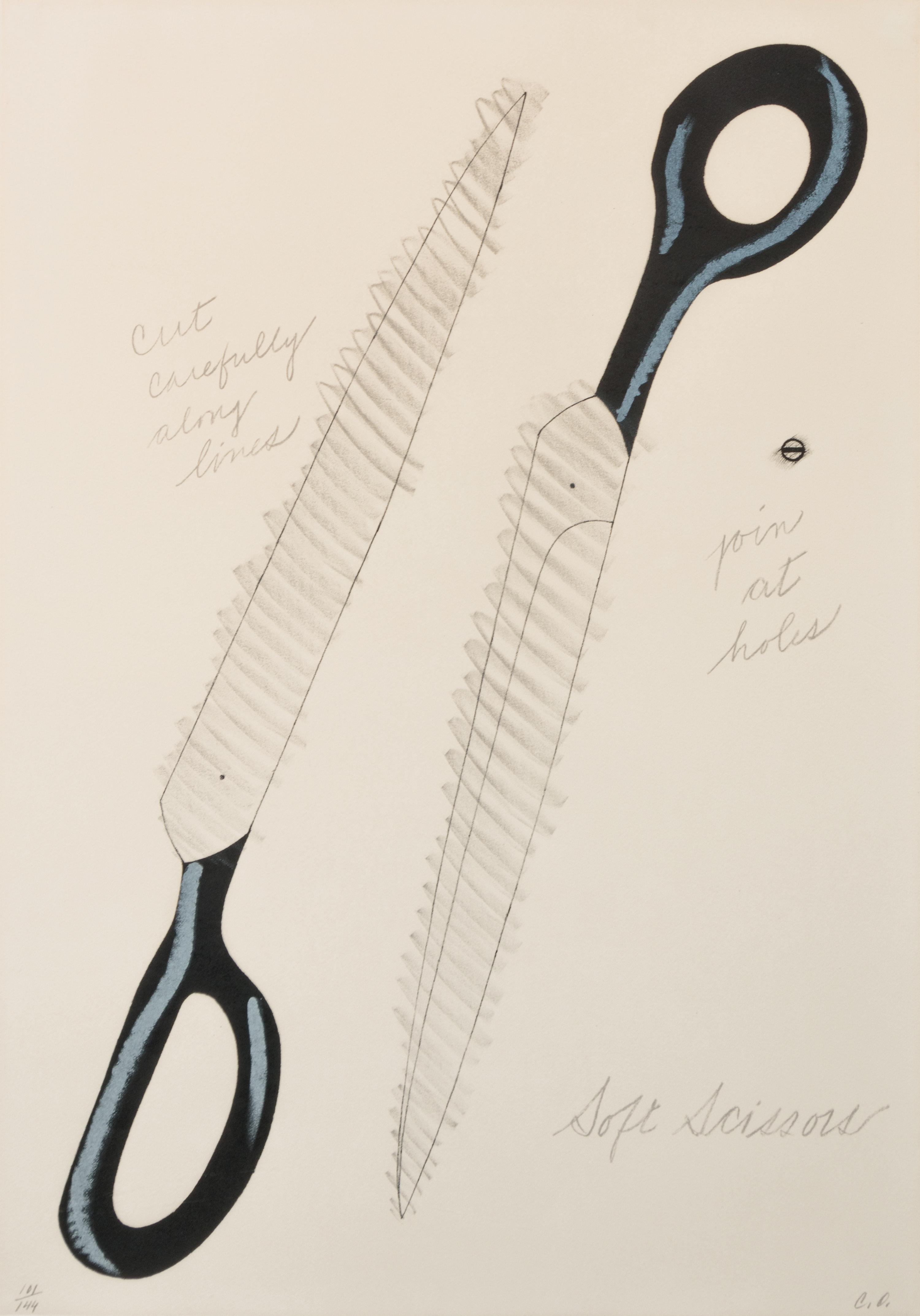 A pair of prints ( Scissors Cut Out; Scissors as Monument from The National Collection of Fine Arts Portfolio )