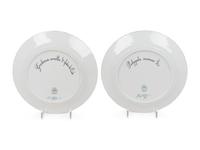 Two Royal Copenhagen Flora Danica Porcelain Salad Plates