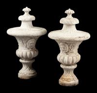 A Pair of Italian Marble Urns