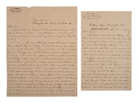 [NATIVE AMERICAN]. Letters from attorney and Confederate veteran James S. Standley to Chief Green McCurtain regarding Choctaw Nation politics.