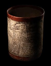 A Maya Codex Style Cylinder Vessel