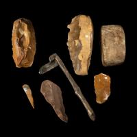 Seven Paleolithic and Neolithic Stone Tools