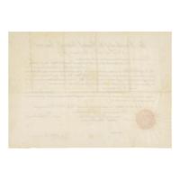 [Presidential] Van Buren, Martin. Partially-printed document, signed