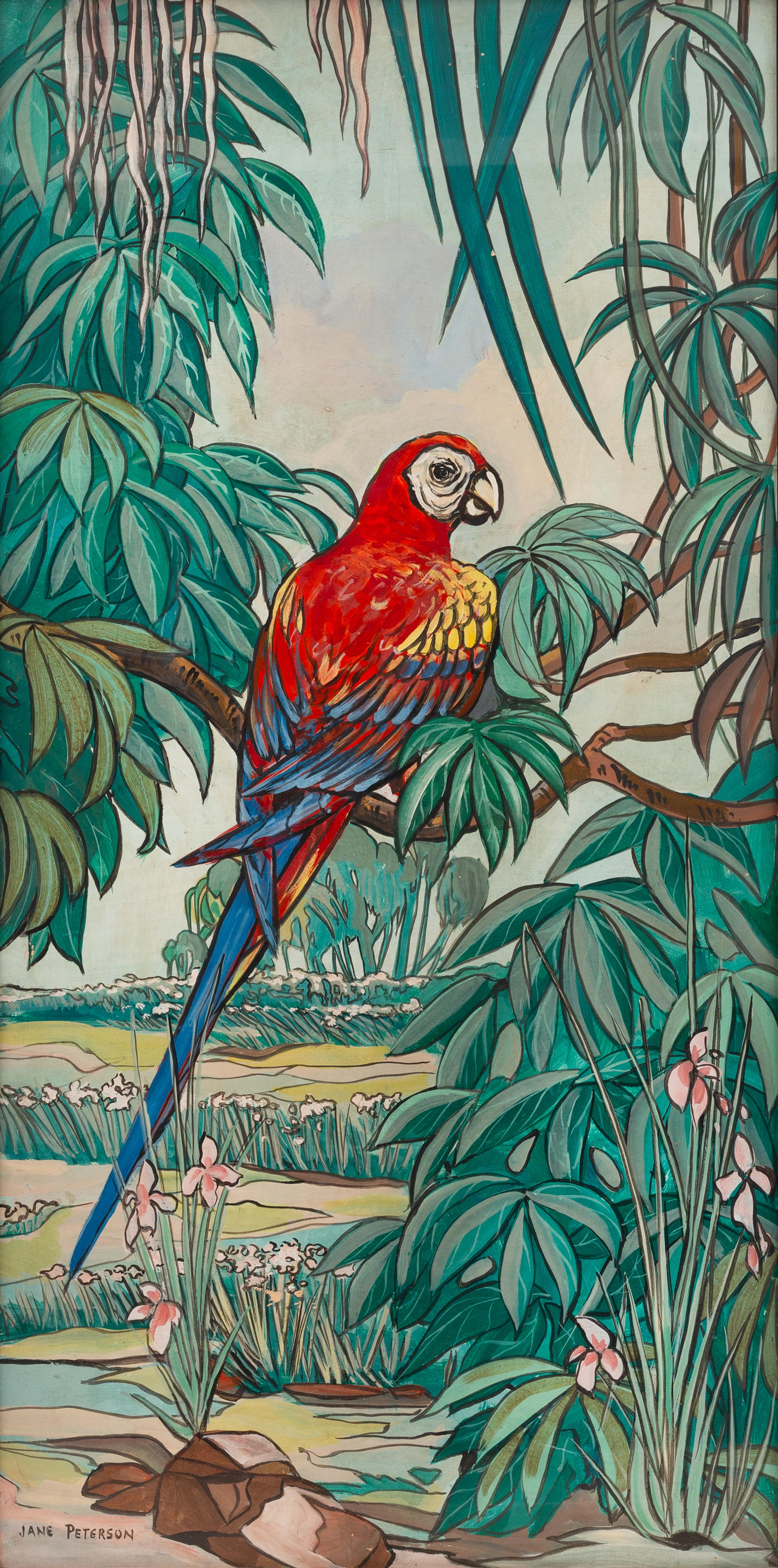 Jane Peterson (American, 1876–1965) — The Scarlet Macaw