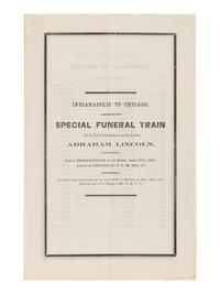 [LINCOLN FUNERAL]. A group of 3 funeral train schedules, comprising: