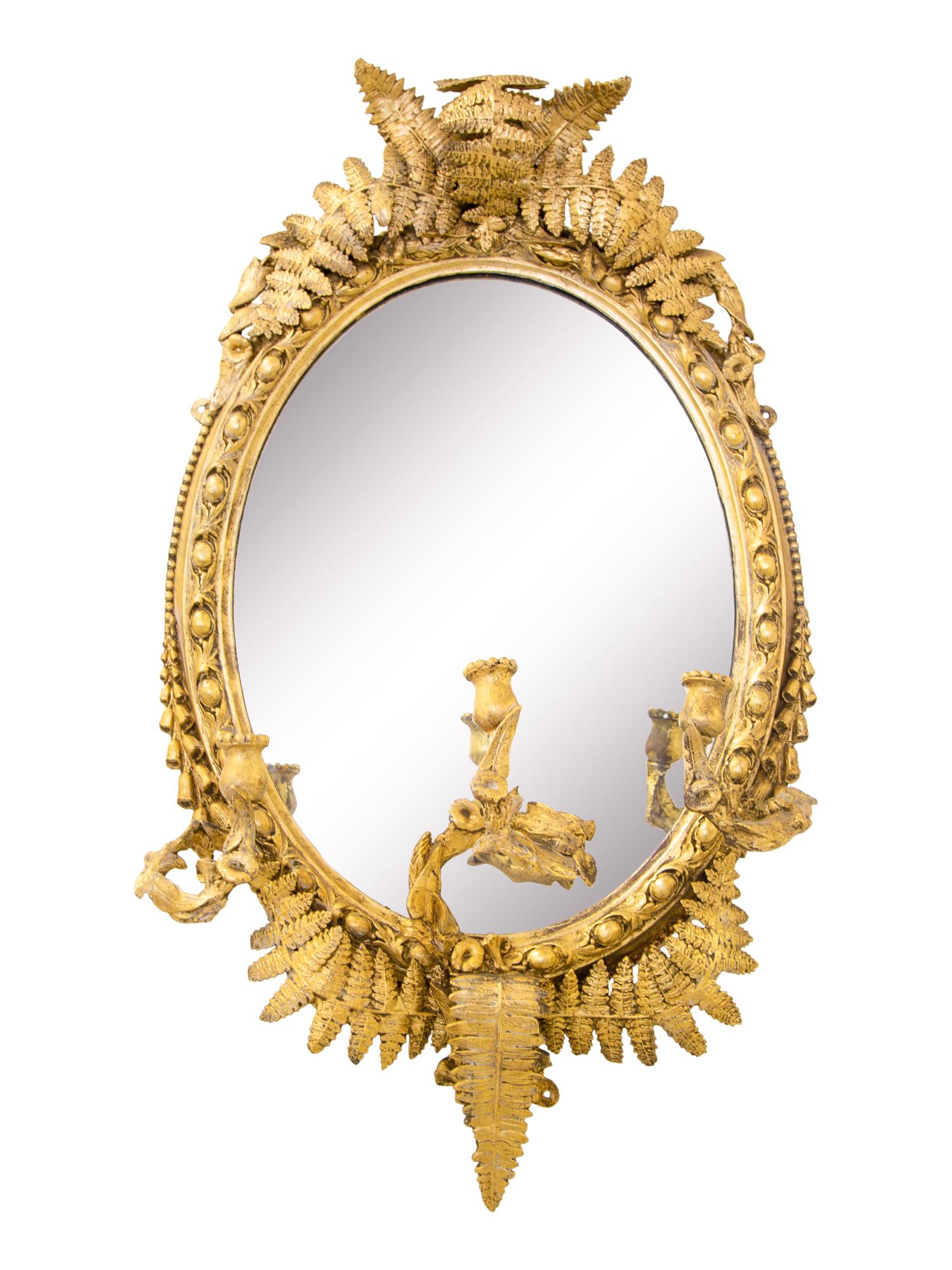 A Pair of Victorian Giltwood Girandole Mirrors