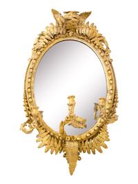 A Pair of Victorian Giltwood Girandole Mirrors