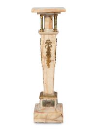 A Gilt Bronze Mounted Onyx Pedestal