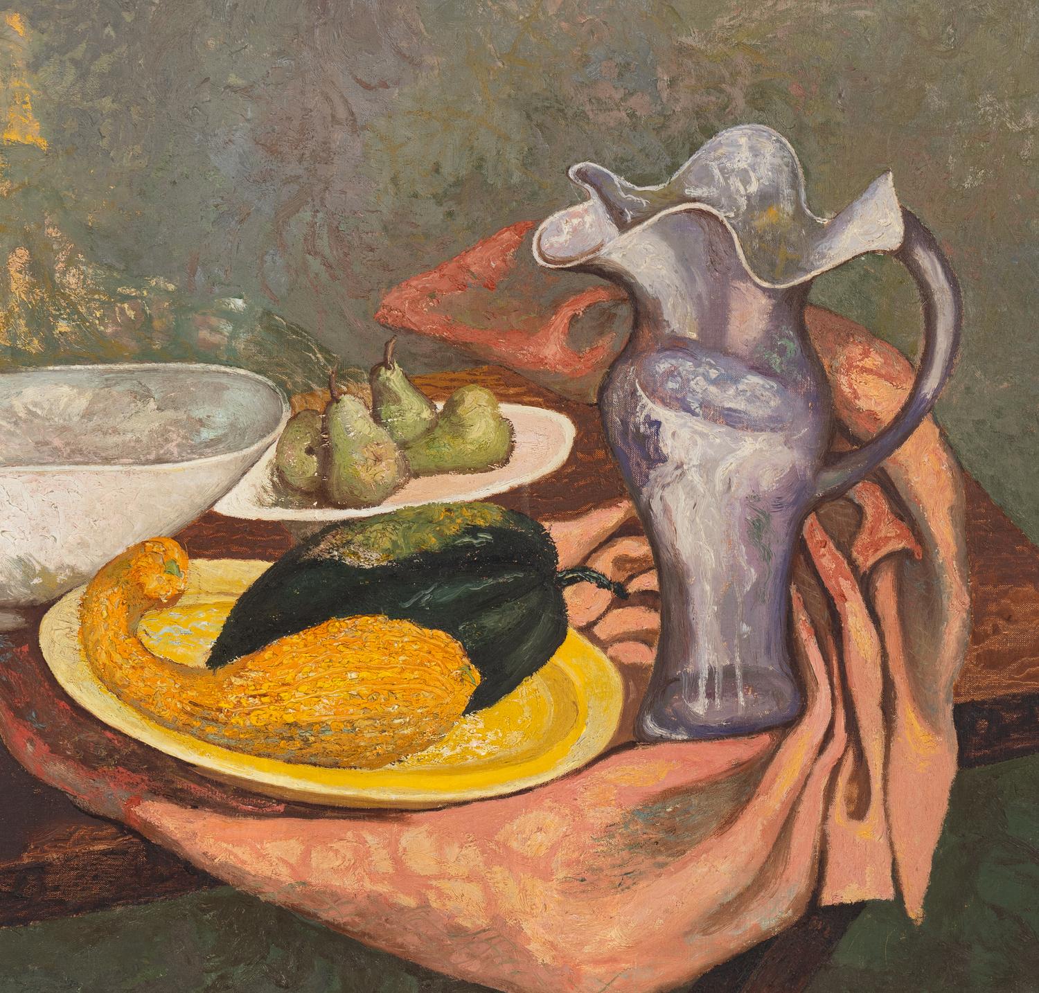 Still Life with Grapes, Pears and Gourds , 1940