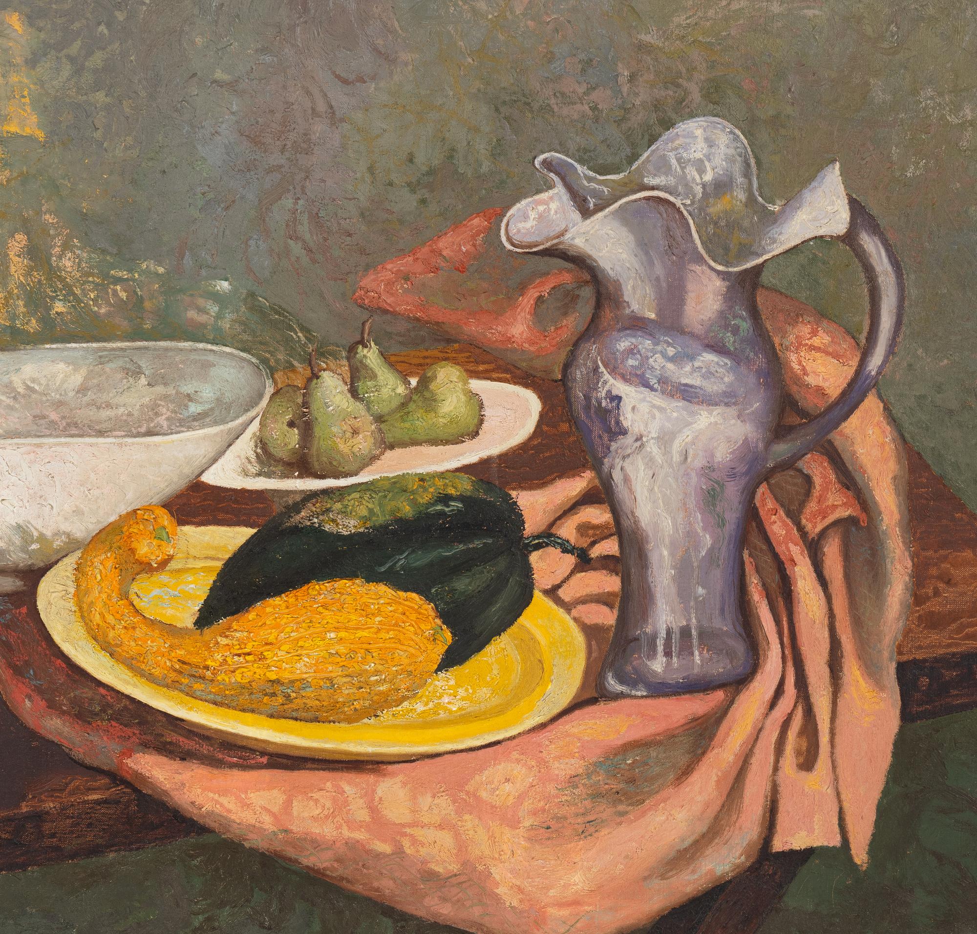 Still Life with Grapes, Pears and Gourds , 1940