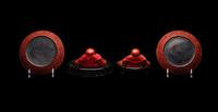 Four Chinese Red Lacquer Wares