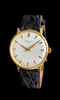 An 18 Karat Yellow Gold Ref. 3411 Wristwatch, Patek Philippe, Circa 1960,