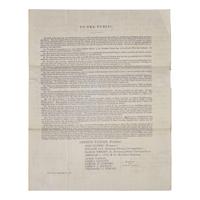 [African Americana] Tappan, Lewis. Autograph Letter, signed on Printed Circular of the American Anti-Slavery Society