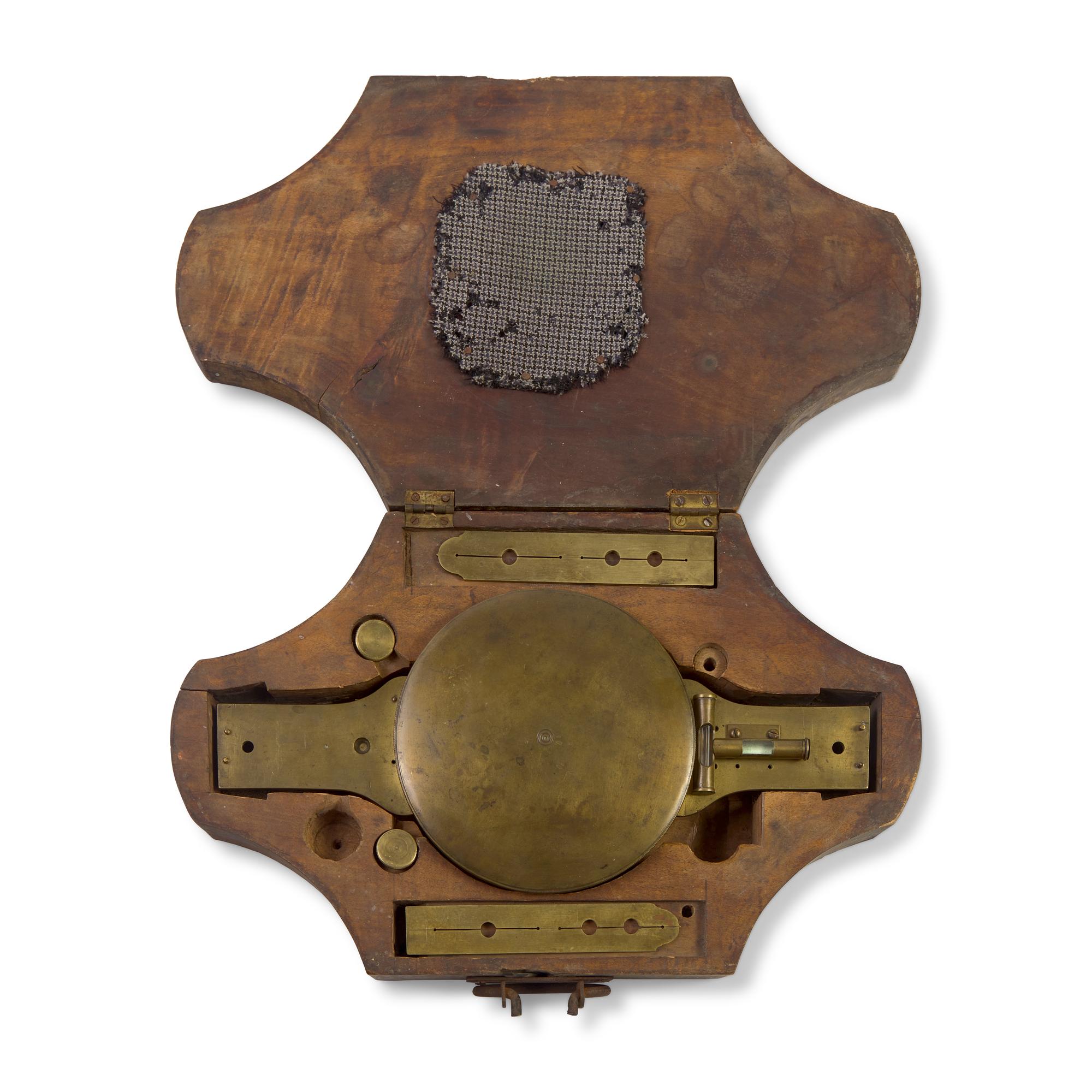 A George Jacob Heisely Brass Surveyor's Compass