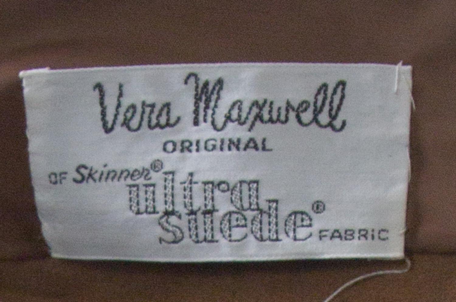 A Vera Maxwell Camel Ultra Suede Jumper Ensemble,