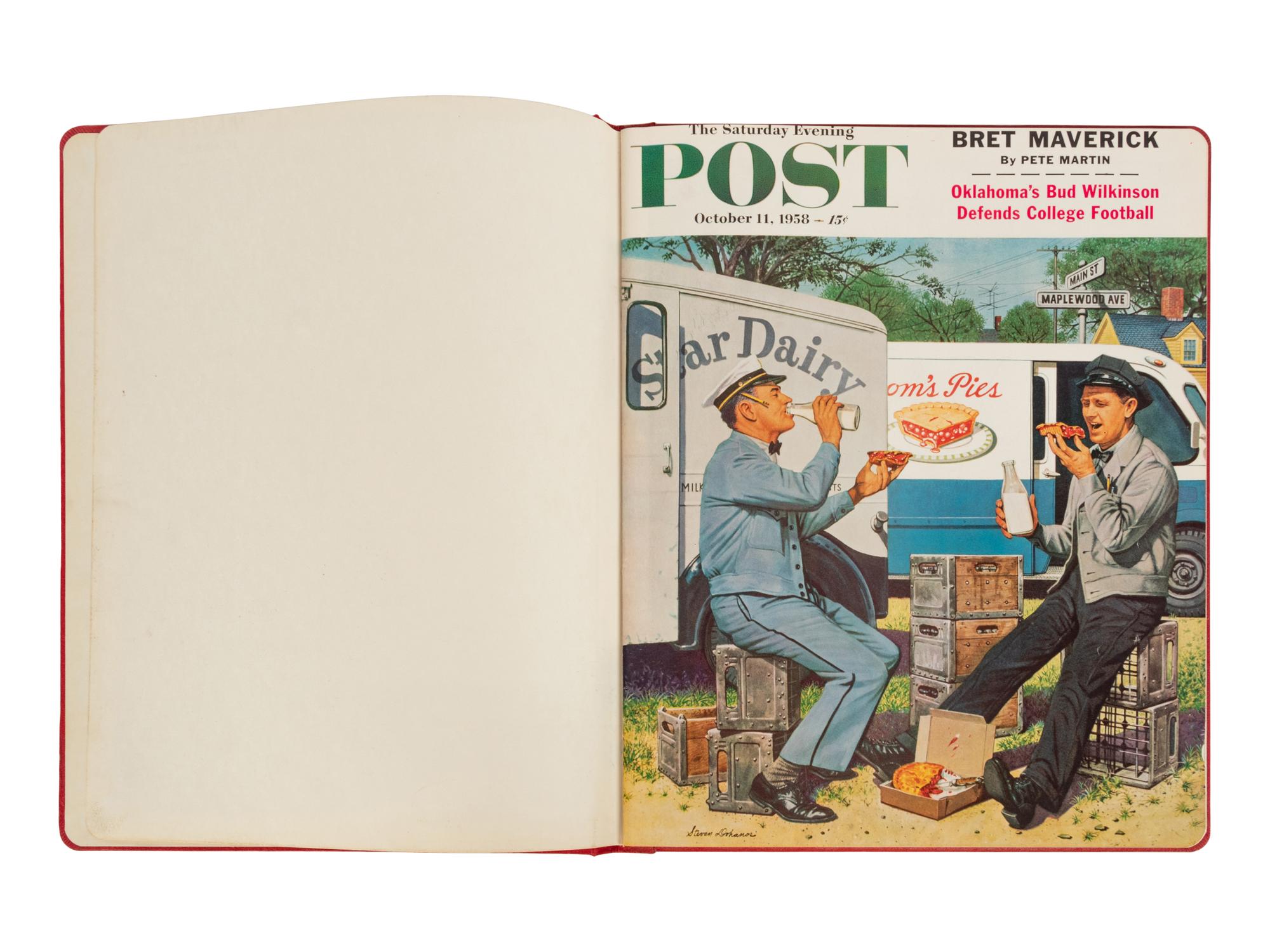 A Group of "Saturday Evening Post" and "Look" Presentation Editions from The Collection of Hall of Fame Oklahoma Football Coach Bud Wilkinson,