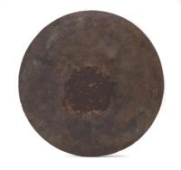 A Bronze 'Grapevine and Beast' Circular Mirror Diameter 3 7/8 inches.
