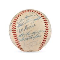A 1960 Chicago Cubs Team Signed Autograph Baseball