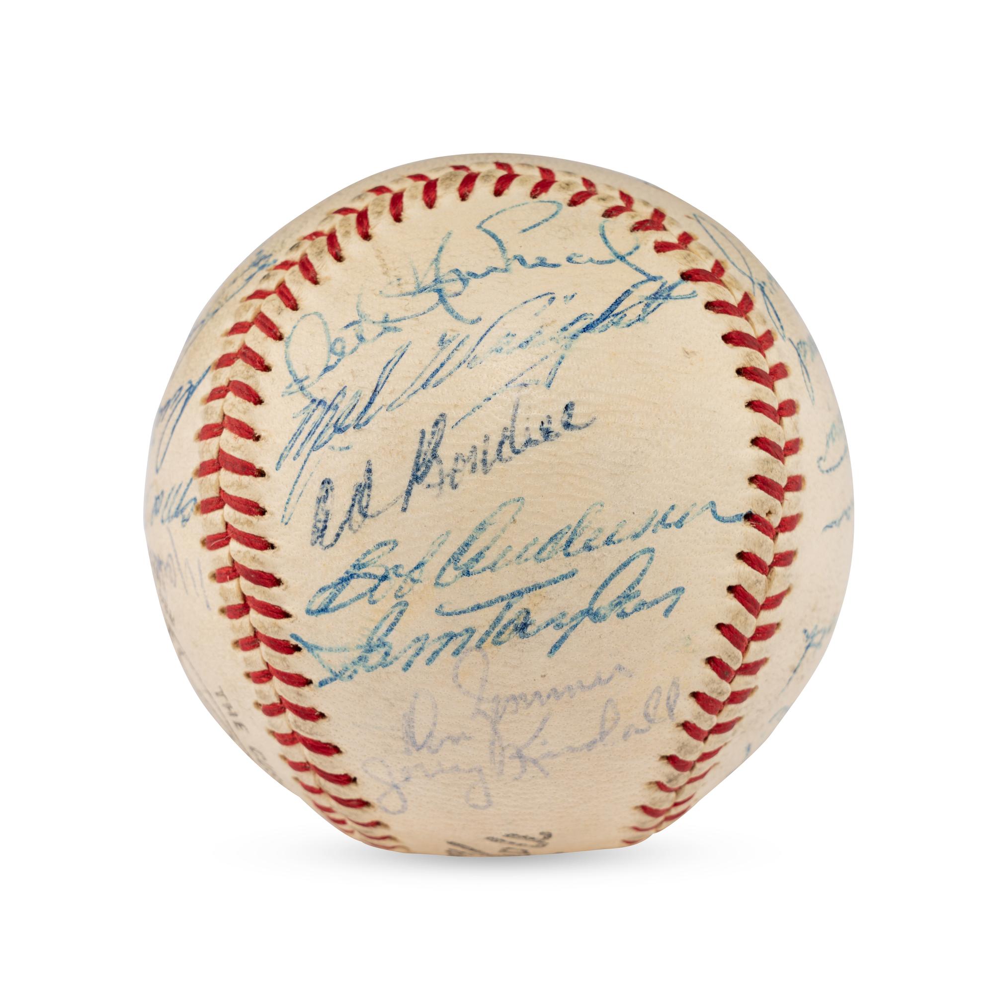 A 1960 Chicago Cubs Team Signed Autograph Baseball