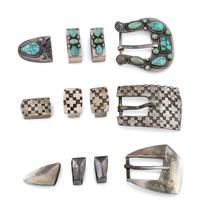 Navajo and Yaqui Silver Ranger Sets