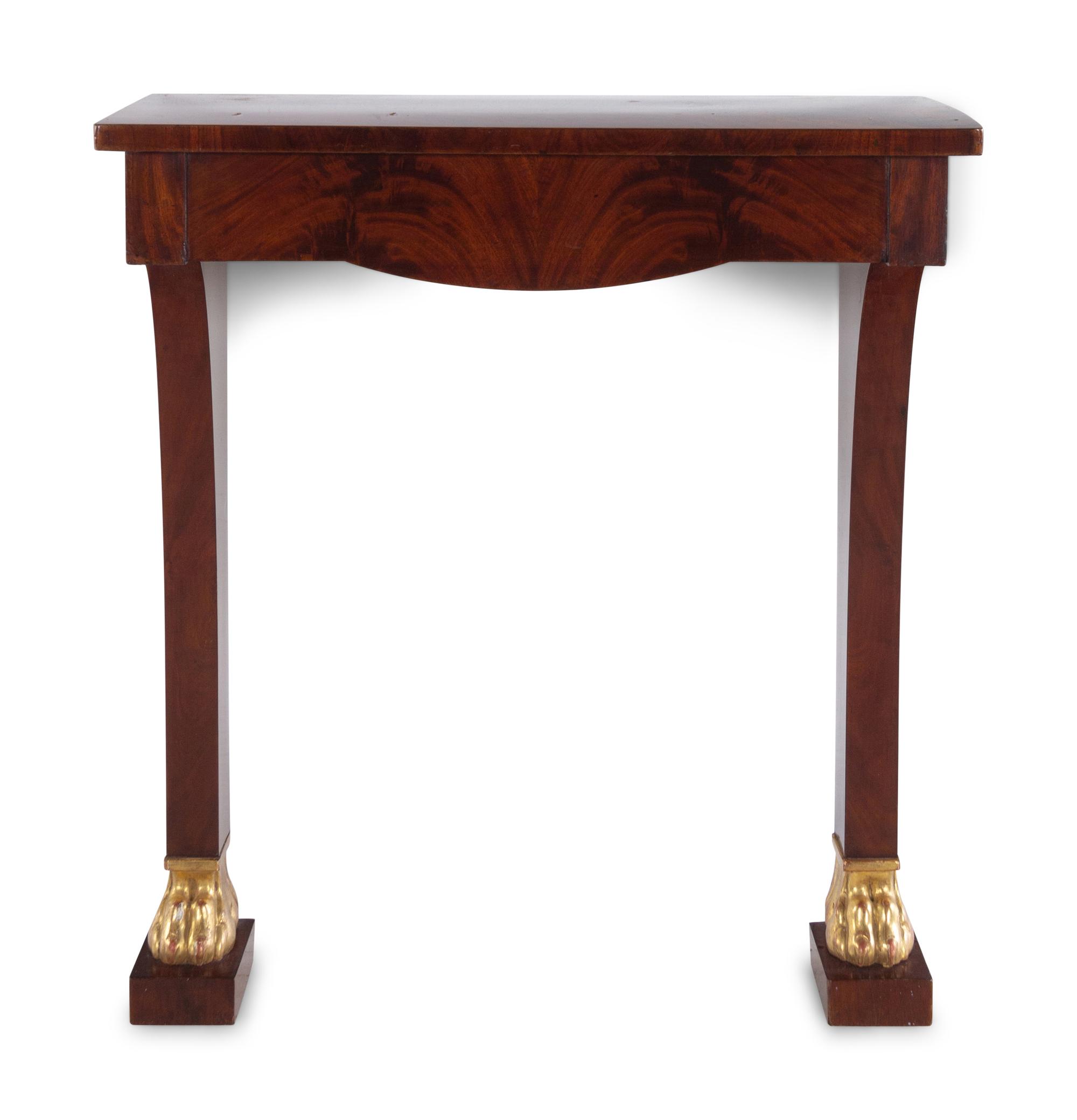 A Northern European Parcel Gilt Mahogany Pier Table