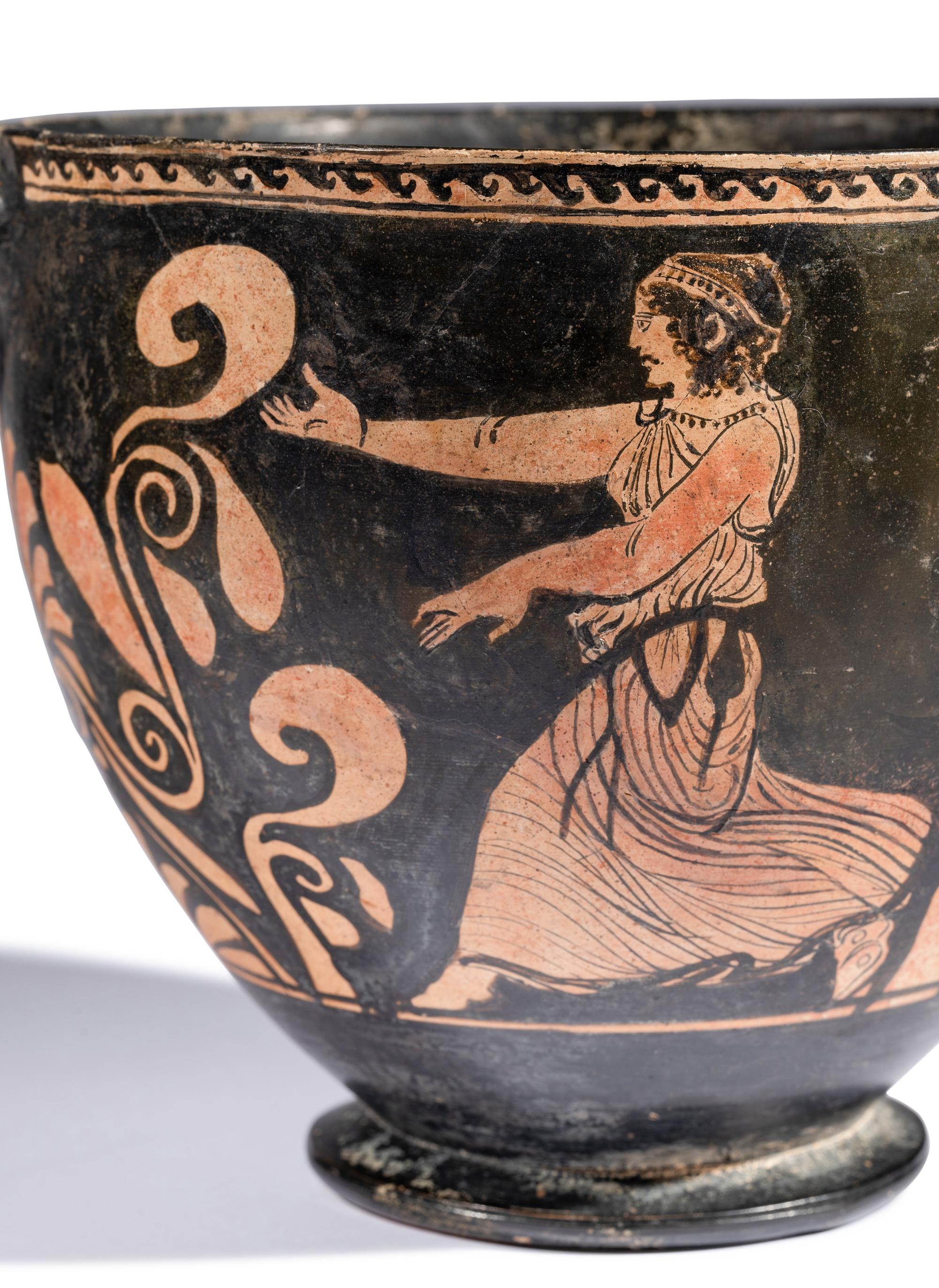 A Lucanian Red-Figured Skyphos
