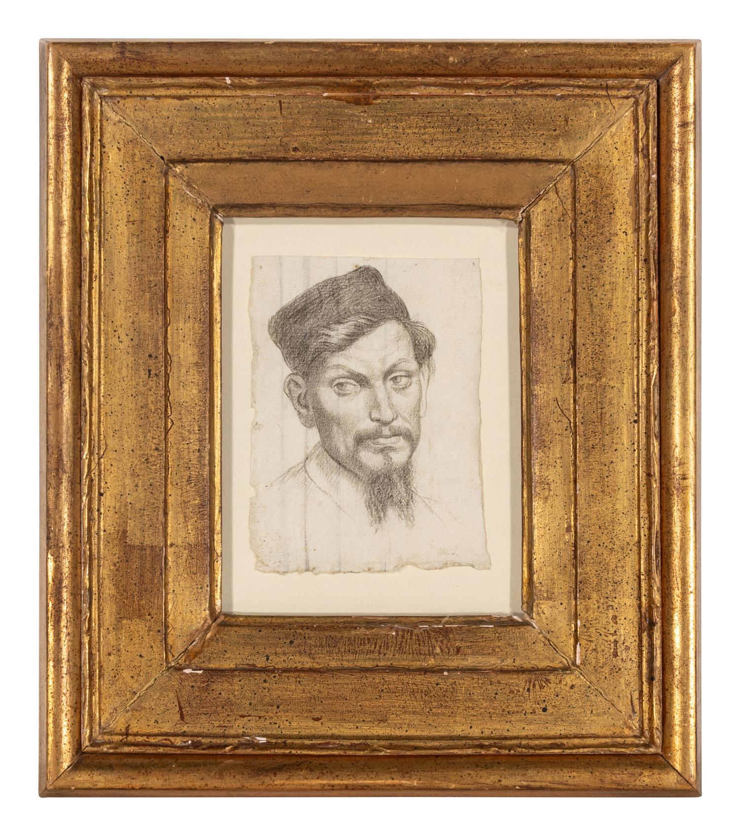 Portrait of a Bearded Man Wearing a Hat