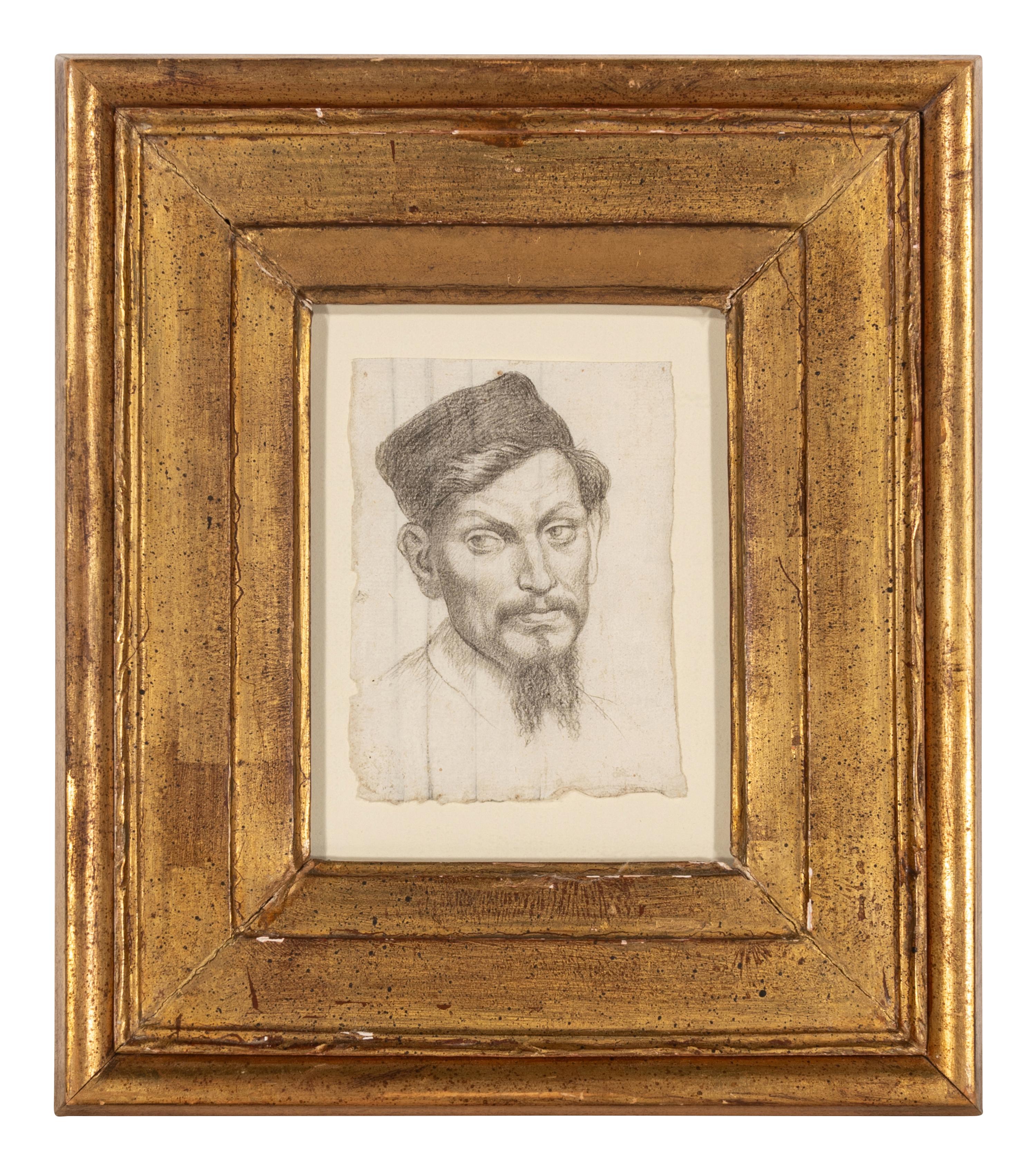 Portrait of a Bearded Man Wearing a Hat